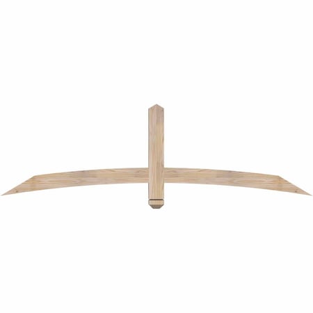 Ekena Millwork Bellingham Smooth Timber Gable Bracket, Douglas Fir, 72"W x 21"H x 3 1/2"D x 3 1/2"F, 7/12 Pitch GBW072X21X0404BEL00SDF